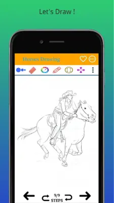 How to Draw Horse Step by Step android App screenshot 3