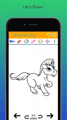 How to Draw Horse Step by Step android App screenshot 4