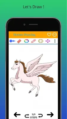 How to Draw Horse Step by Step android App screenshot 5