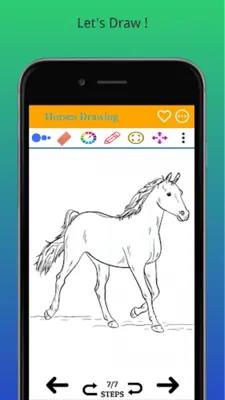 How to Draw Horse Step by Step android App screenshot 6