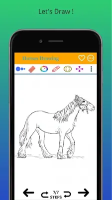 How to Draw Horse Step by Step android App screenshot 7